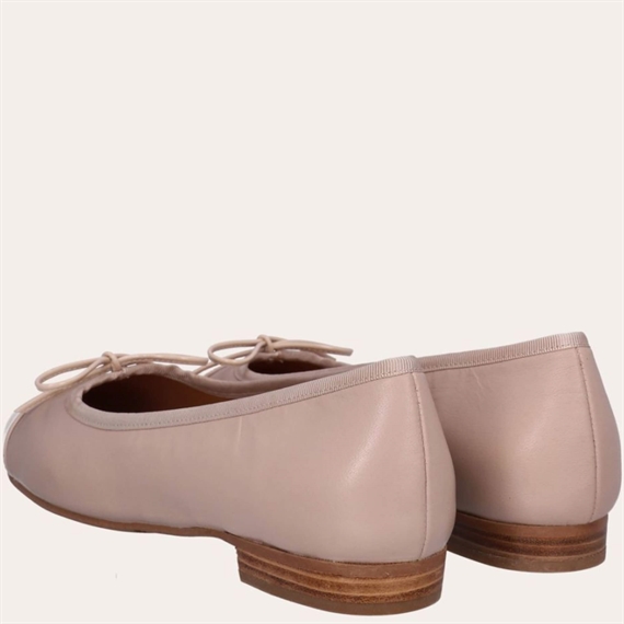 Billi Bi A6021 Ballerina Sko, Beige Nappa